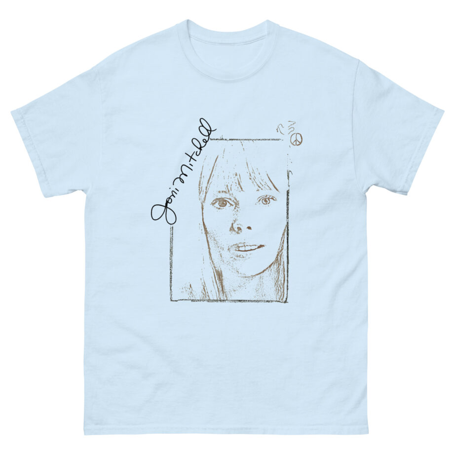 Joni Mitchell Portrait Signature Unisex classic tee