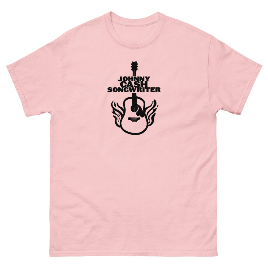 Johnny Cash Flaming Guitar Unisex classic tee