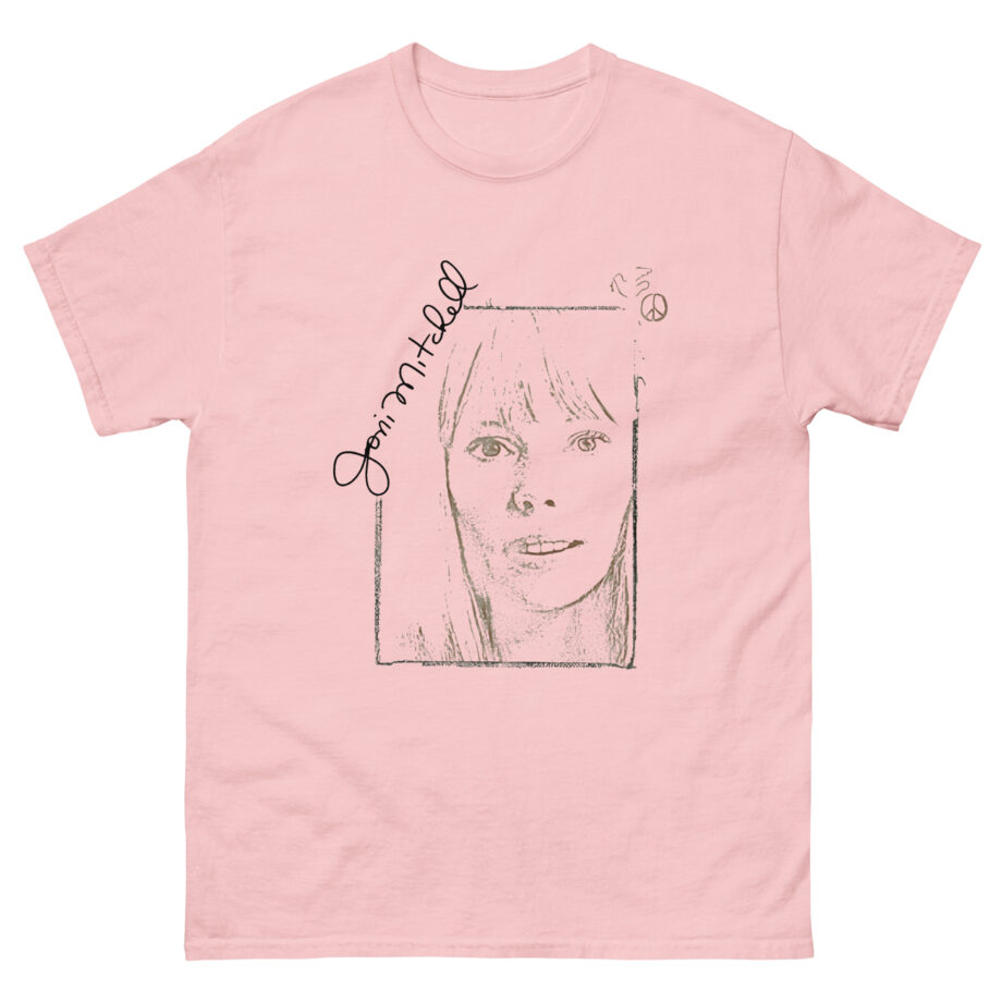 Joni Mitchell Portrait Signature Unisex classic tee