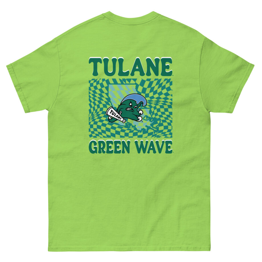 Tulane Checkered Mascot Unisex classic tee