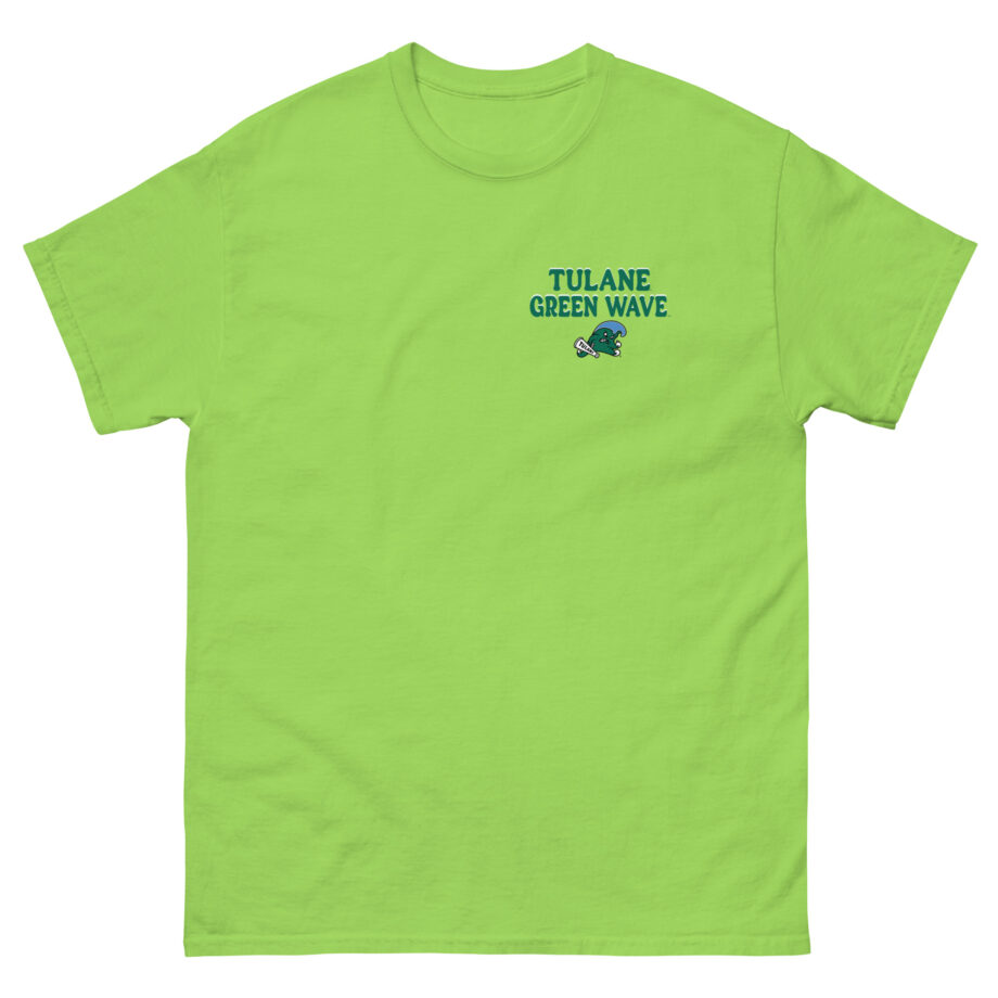 Tulane Checkered Mascot Unisex classic tee