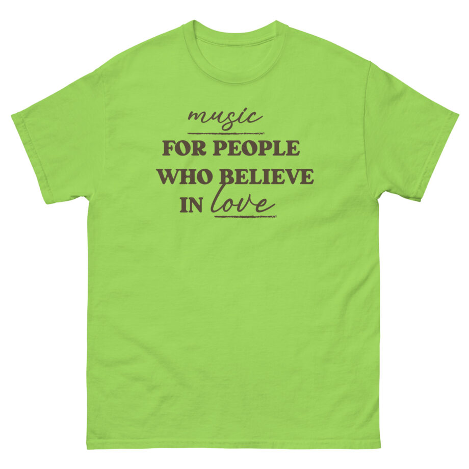 Joe Jonas Music for People Who Believe in Love Unisex classic tee