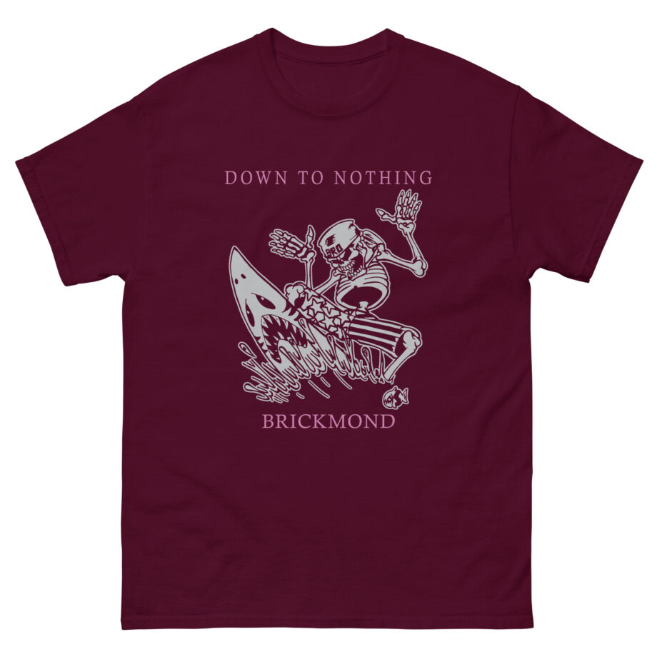 Down to Nothing Skeleton Surfer Unisex classic tee
