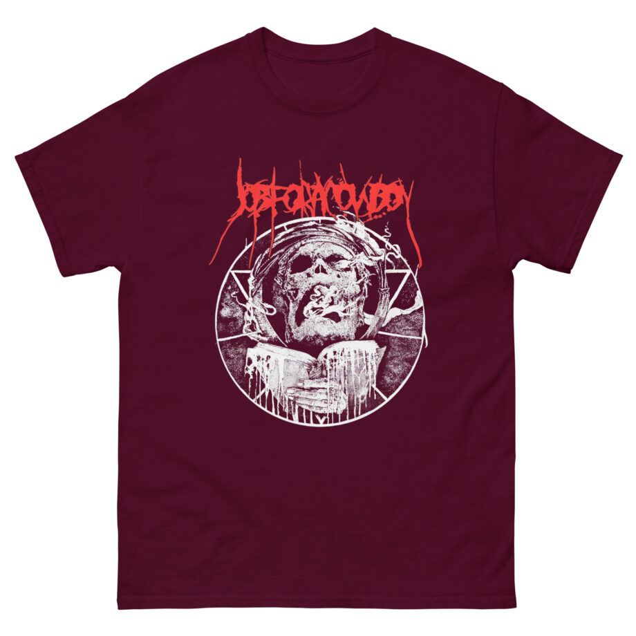 Job for a Cowboy Smoking Skull Unisex classic tee