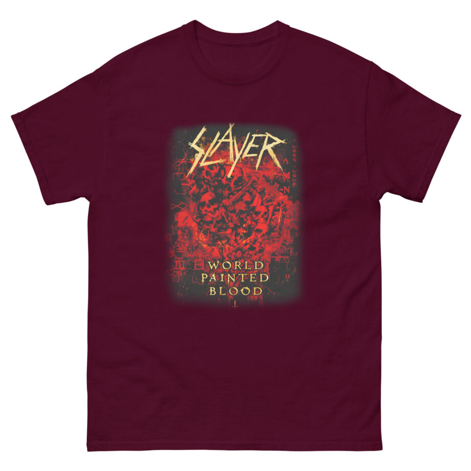 Slayer World Painted Blood Skulls Unisex classic tee