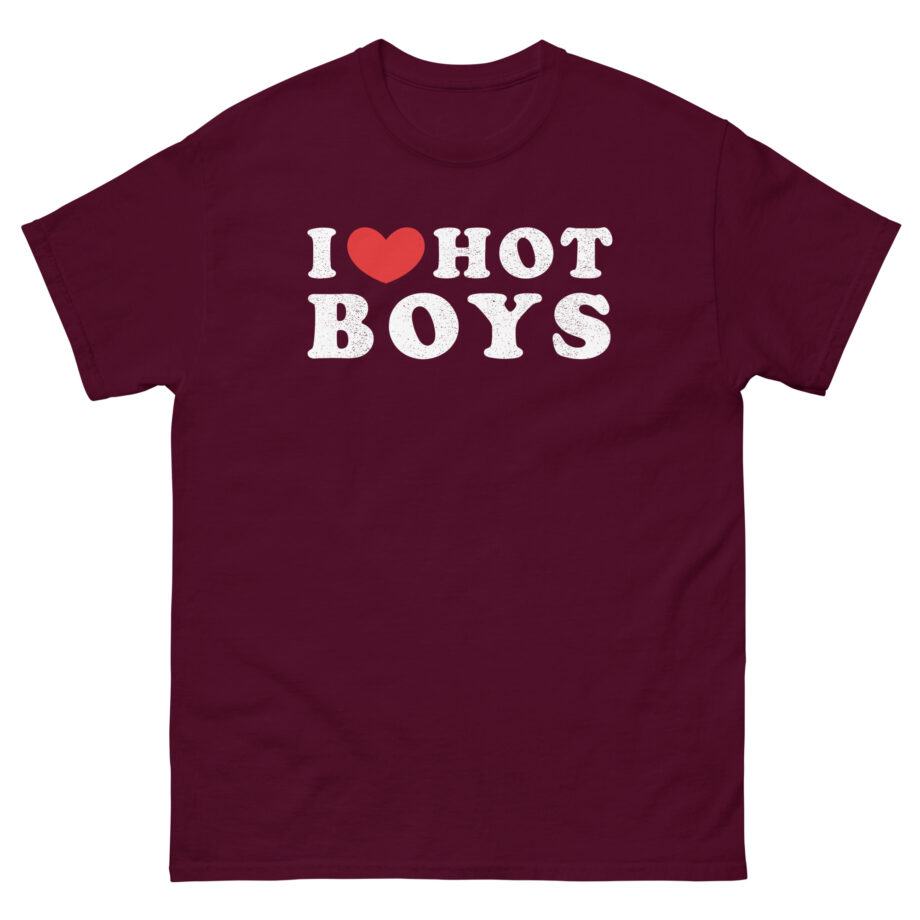 I Love Hot Boys Unisex classic tee