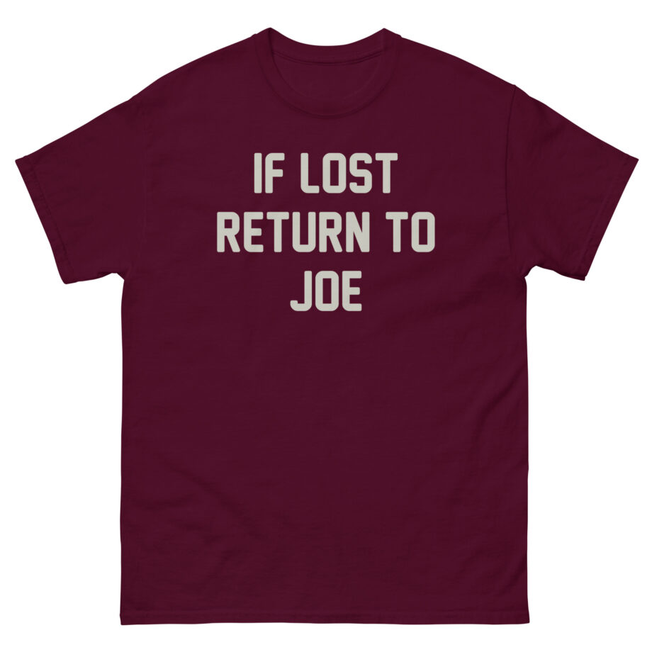 Joe Jonas if Lost Return to Joe Unisex classic tee