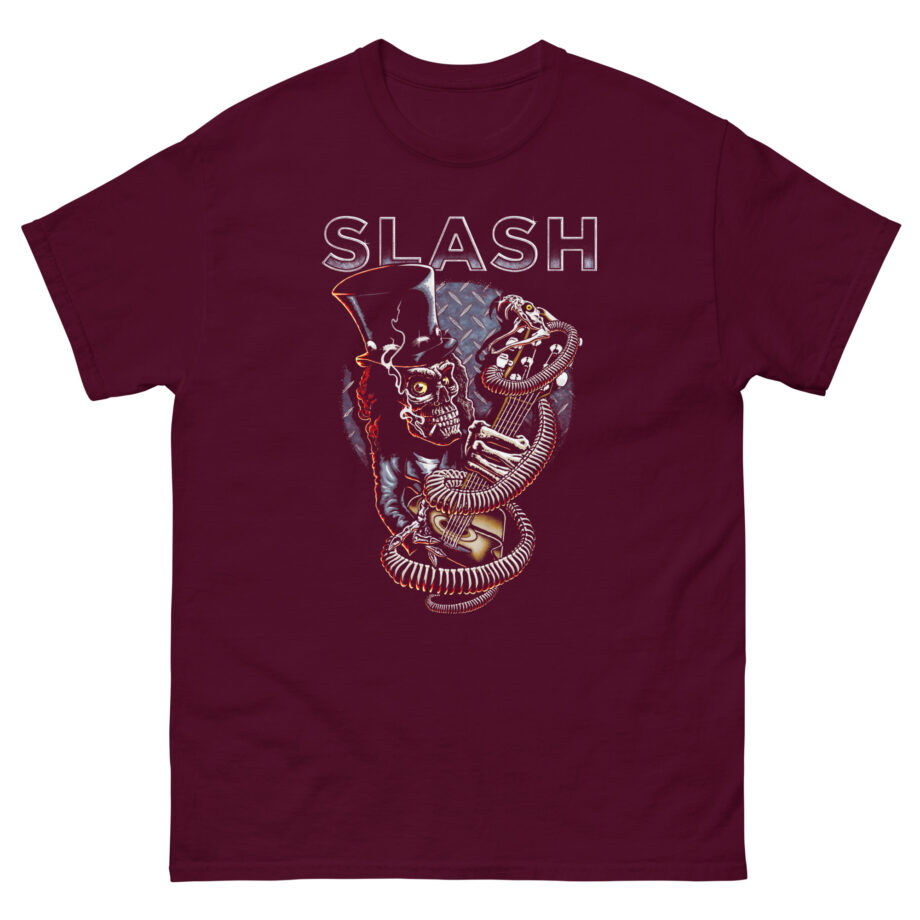 Slash Skull Guitar Snake Unisex classic tee