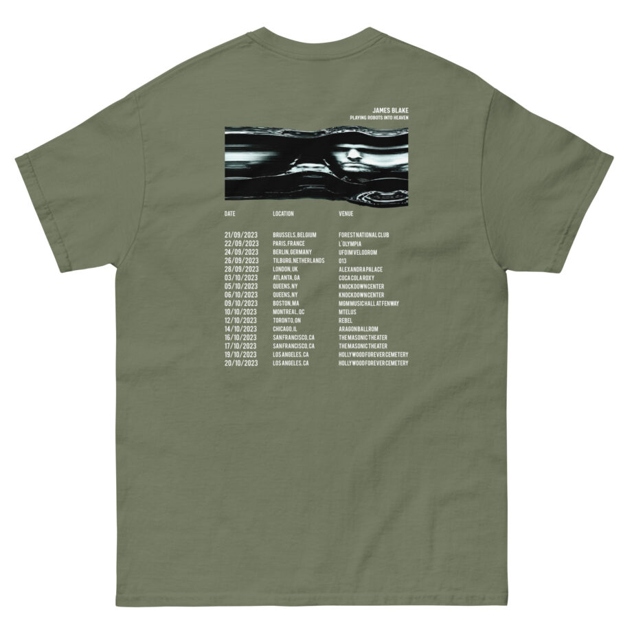 James Blake Playing Robots Into Heaven Date Unisex classic tee