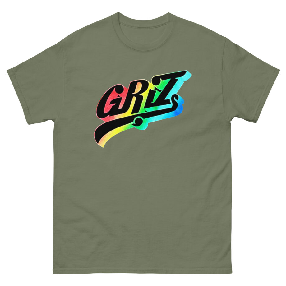 Griz Rainbow Swoop Logo Unisex classic tee