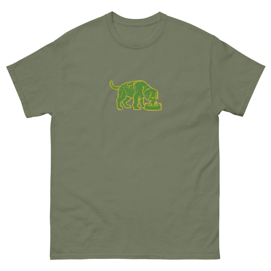 Niko B green pixel dog Unisex classic tee
