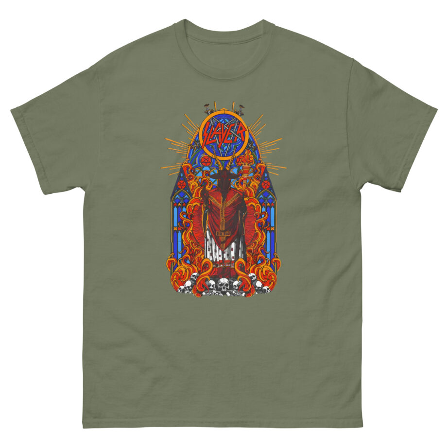 Slayer Goatgod Stained Glass Unisex classic tee