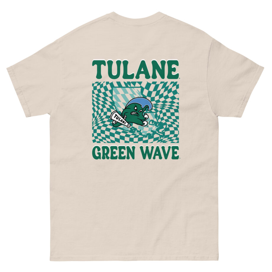 Tulane Checkered Mascot Unisex classic tee