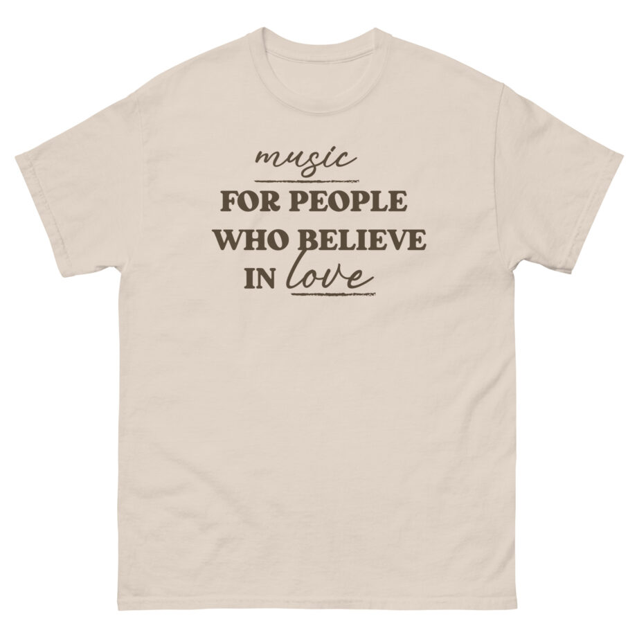 Joe Jonas Music for People Who Believe in Love Unisex classic tee