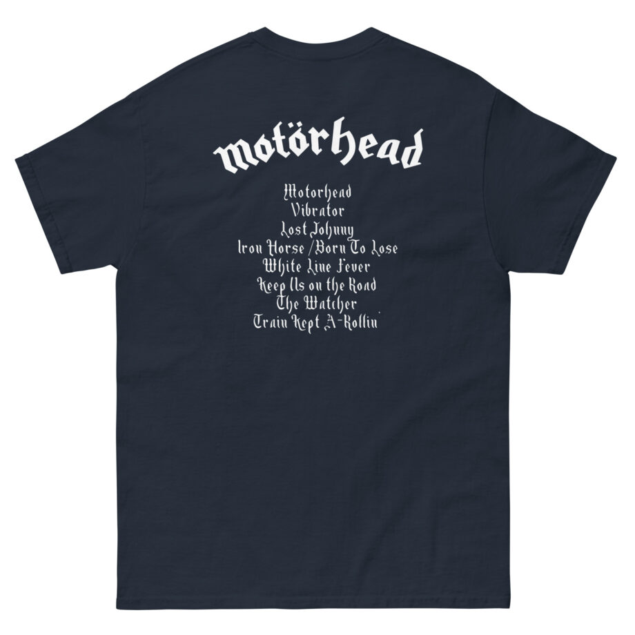 Lemmy Motörhead Tracklist Unisex classic tee