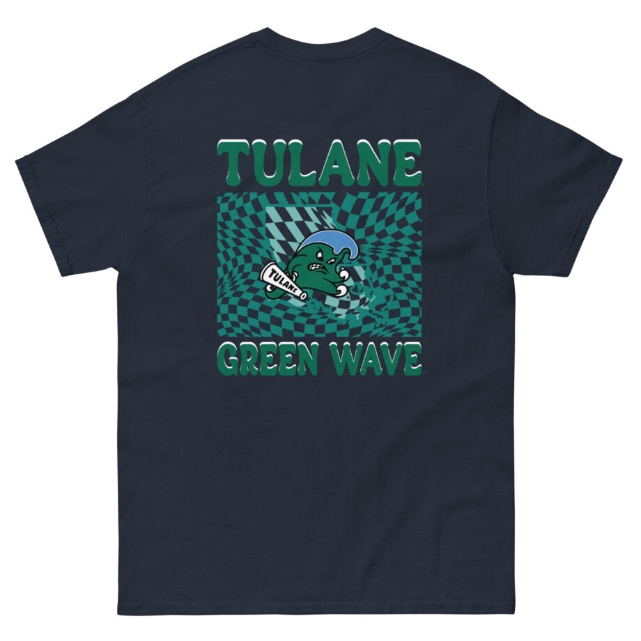 Tulane Checkered Mascot Unisex classic tee