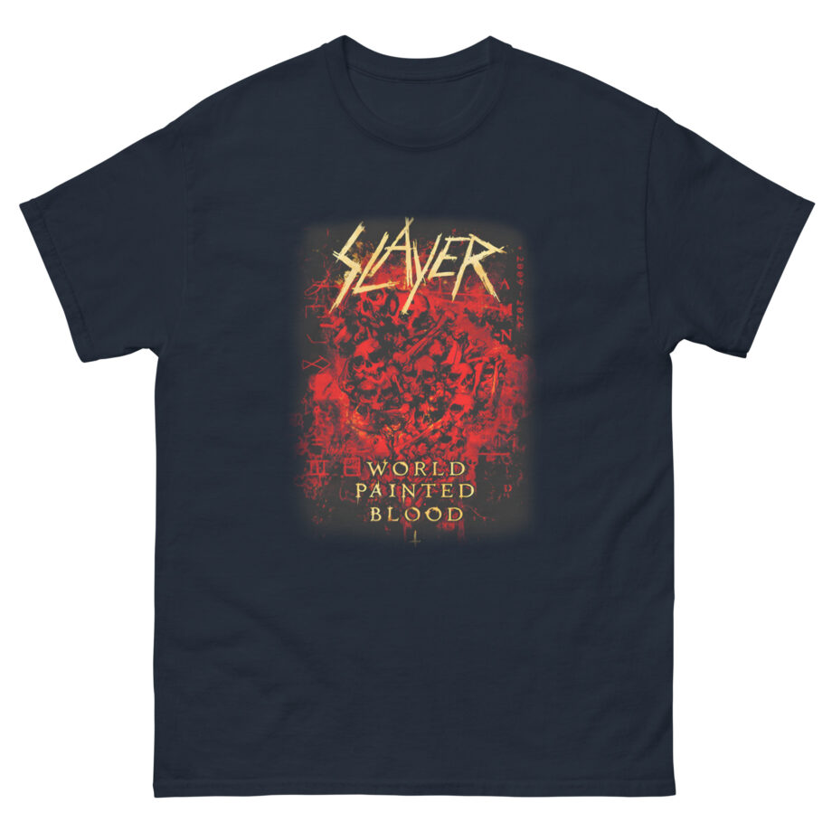 Slayer World Painted Blood Skulls Unisex classic tee