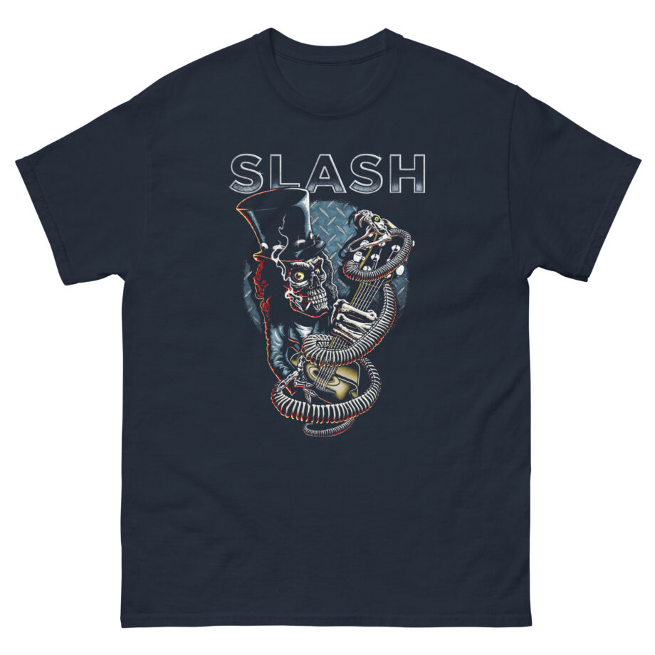 Slash Skull Guitar Snake Unisex classic tee