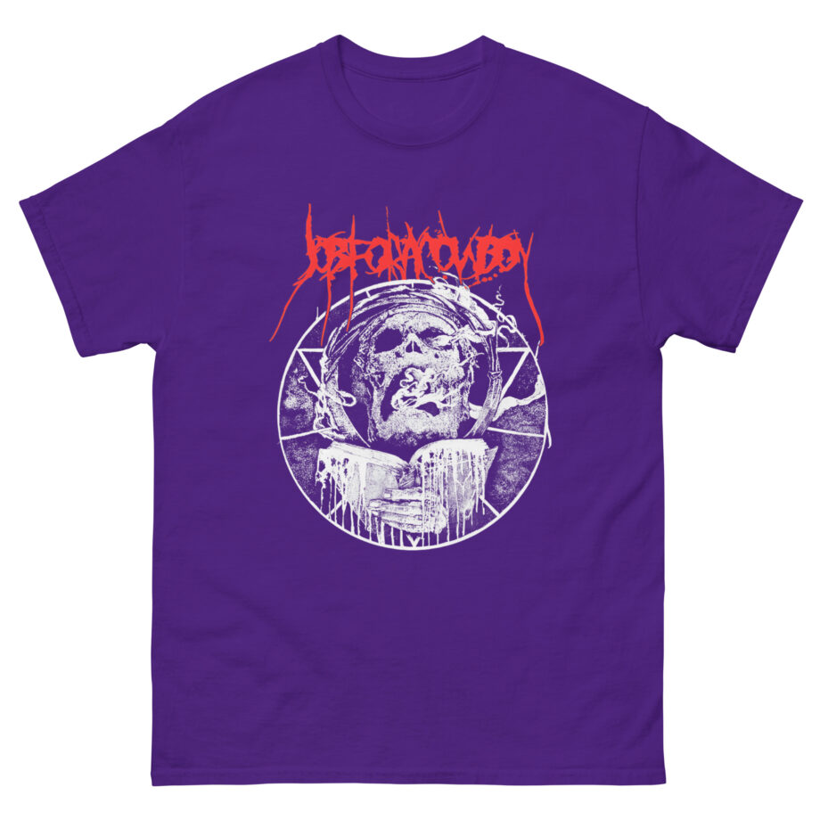 Job for a Cowboy Smoking Skull Unisex classic tee