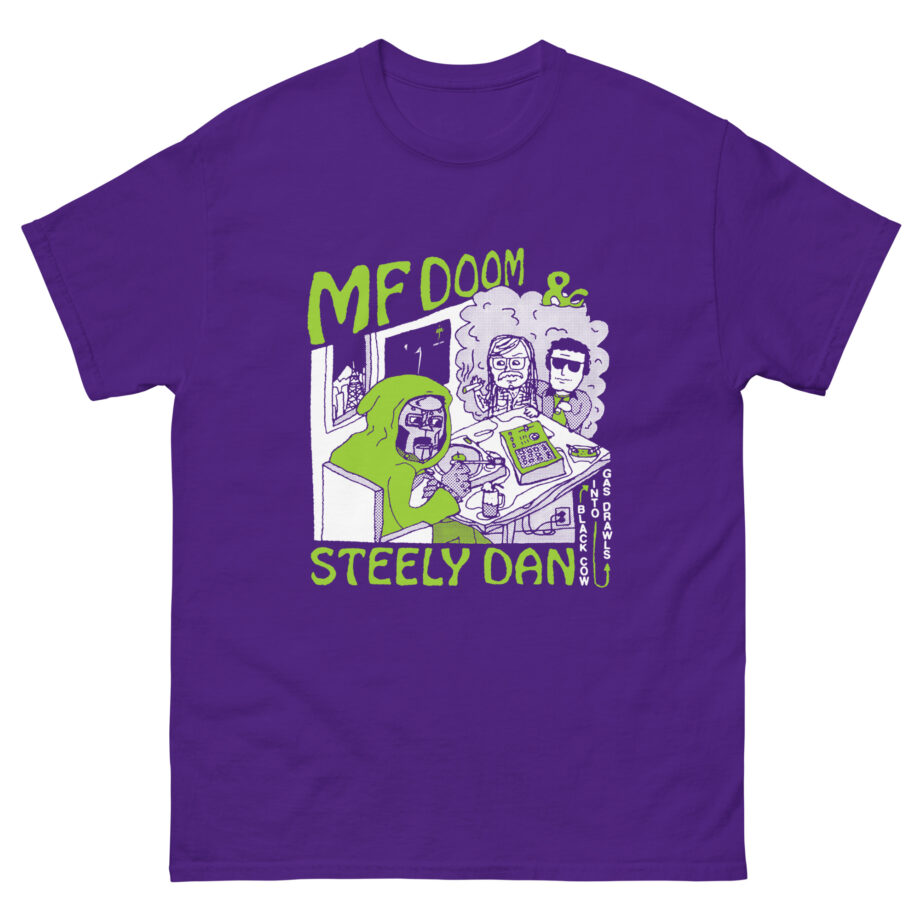 Steely Dan black cow into gas drawls Unisex classic tee