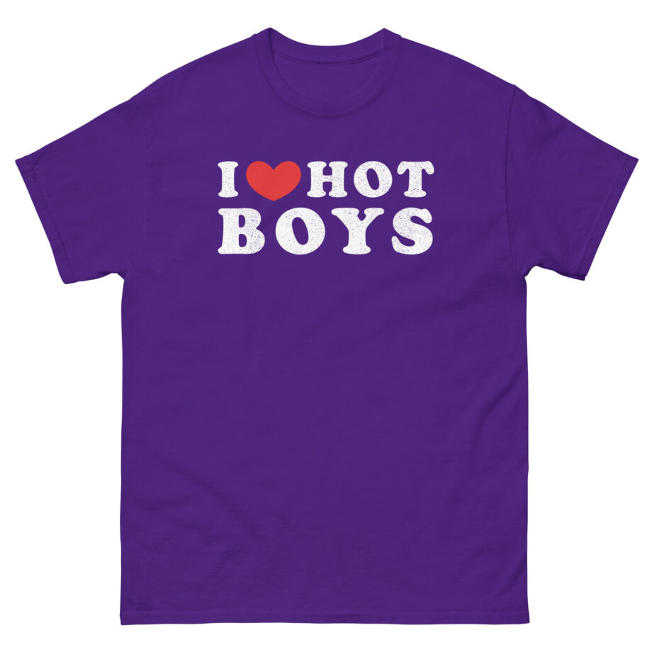 I Love Hot Boys Unisex classic tee
