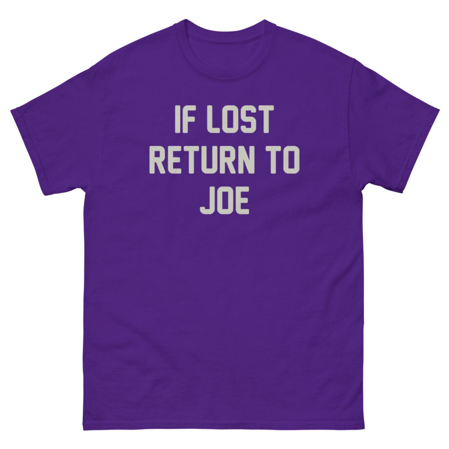 Joe Jonas if Lost Return to Joe Unisex classic tee