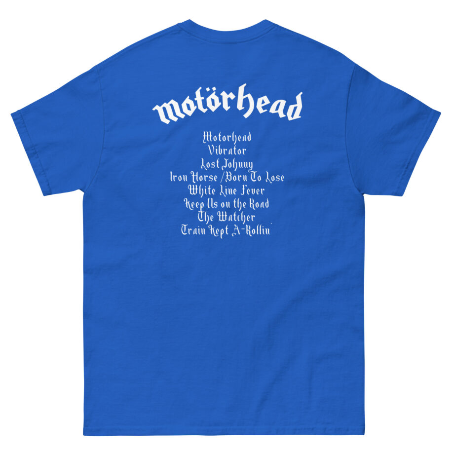 Lemmy Motörhead Tracklist Unisex classic tee