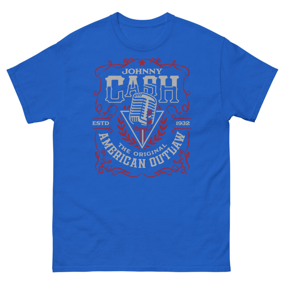Johnny Cash American Outlaw Microphone Unisex classic tee