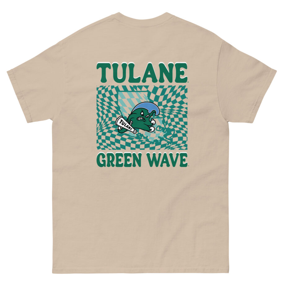 Tulane Checkered Mascot Unisex classic tee