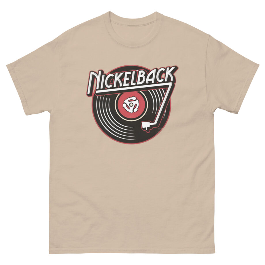 Nickelback Record Natural Ringer Unisex classic tee