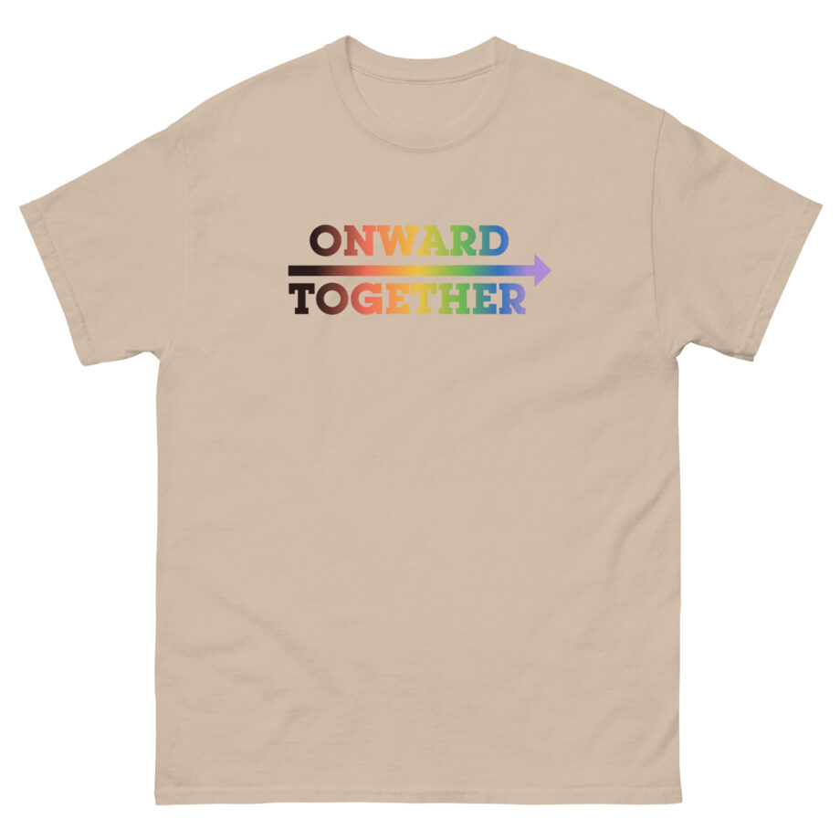 But Her Emails Onward Together Pride Logo Unisex classic tee