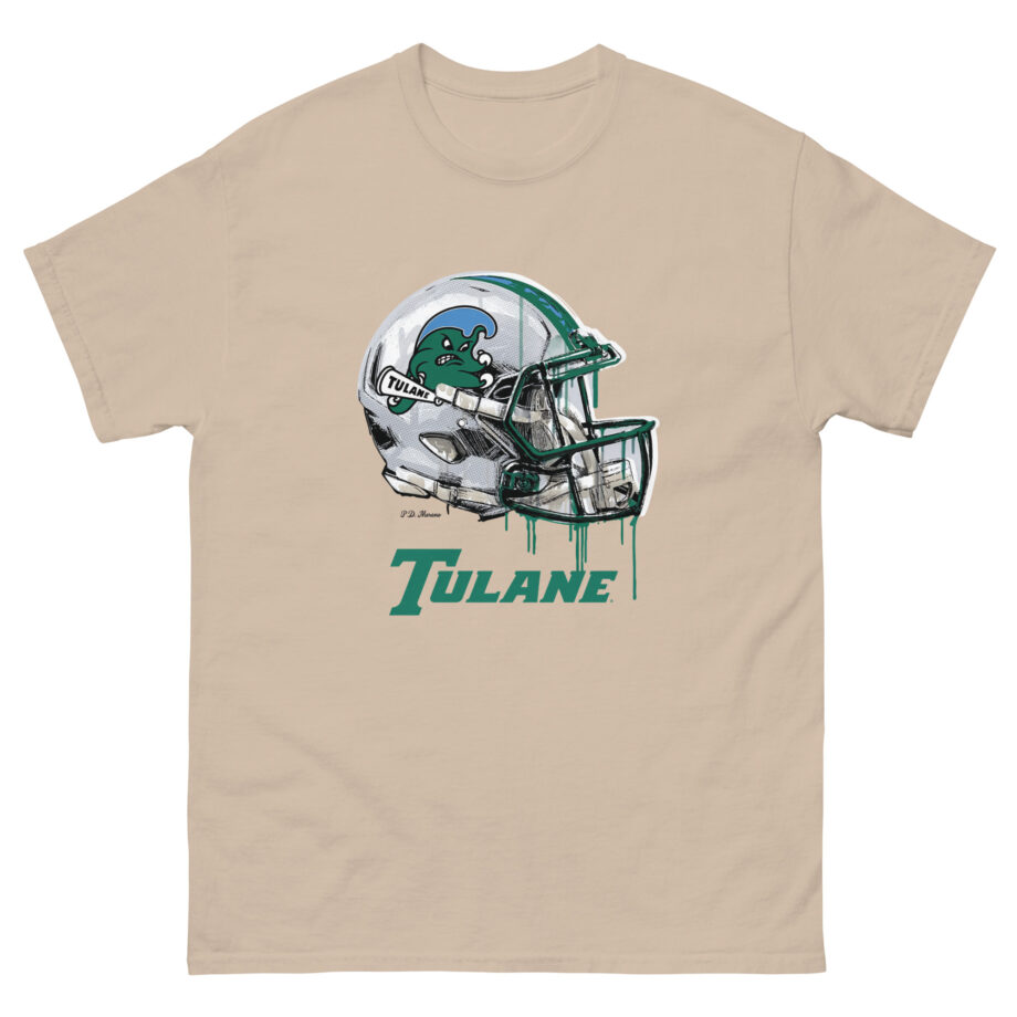 Tulane Football Helmet Unisex classic tee