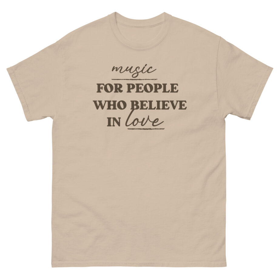 Joe Jonas Music for People Who Believe in Love Unisex classic tee