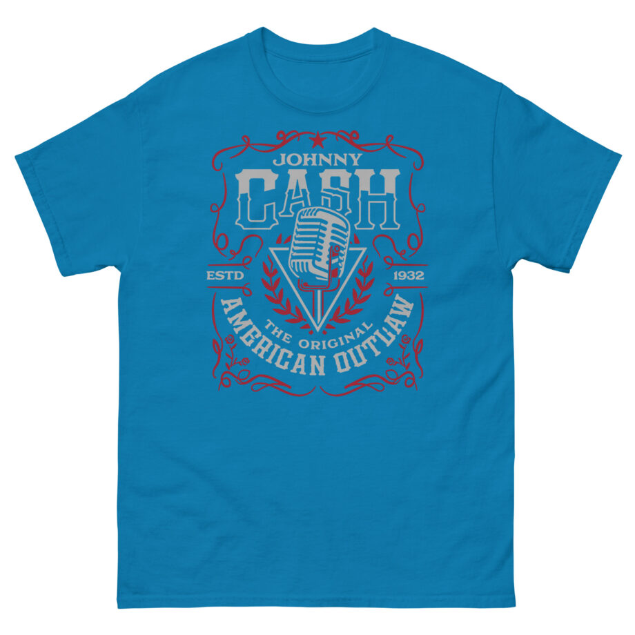 Johnny Cash American Outlaw Microphone Unisex classic tee