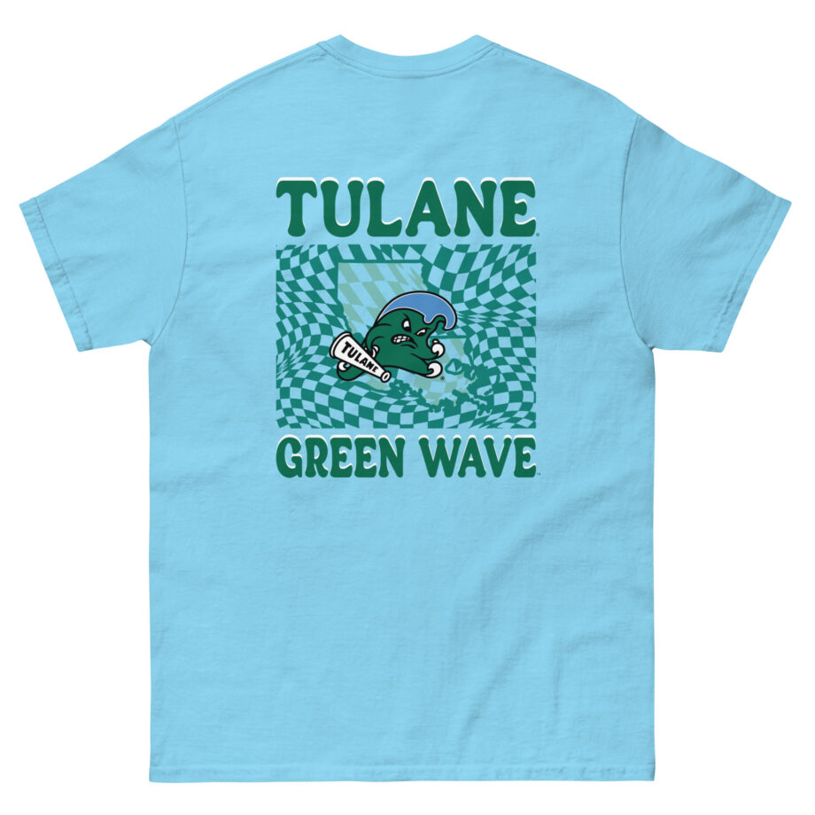 Tulane Checkered Mascot Unisex classic tee