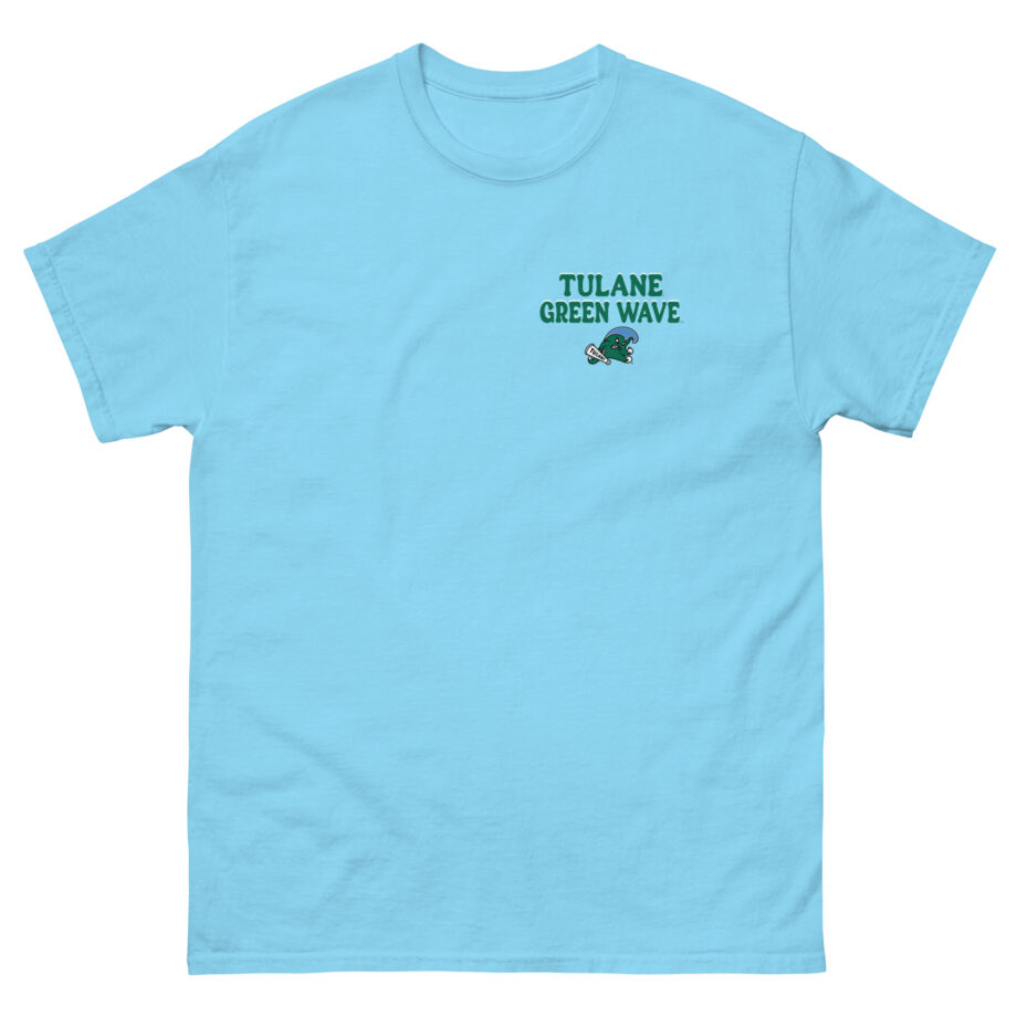 Tulane Checkered Mascot Unisex classic tee