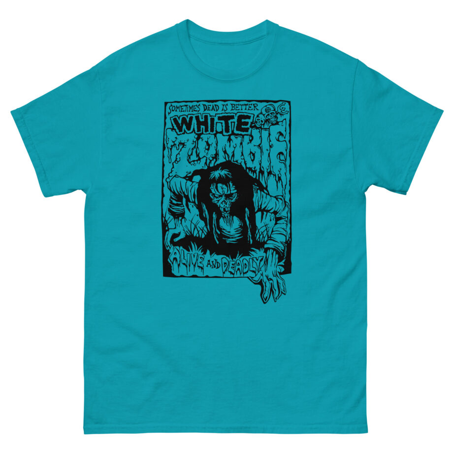 White Zombie Alive and Deadly Unisex classic tee