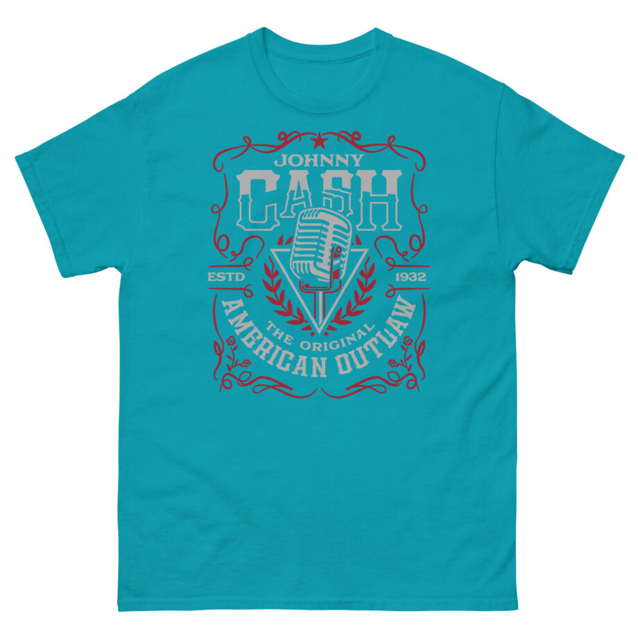 Johnny Cash American Outlaw Microphone Unisex classic tee