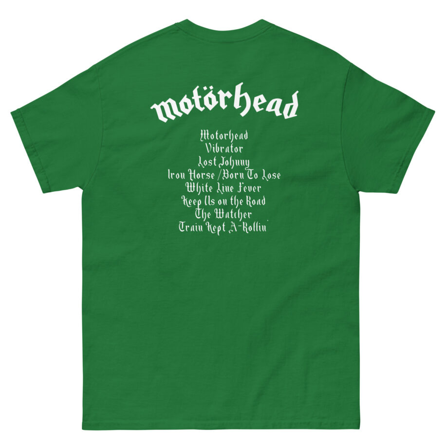 Lemmy Motörhead Tracklist Unisex classic tee