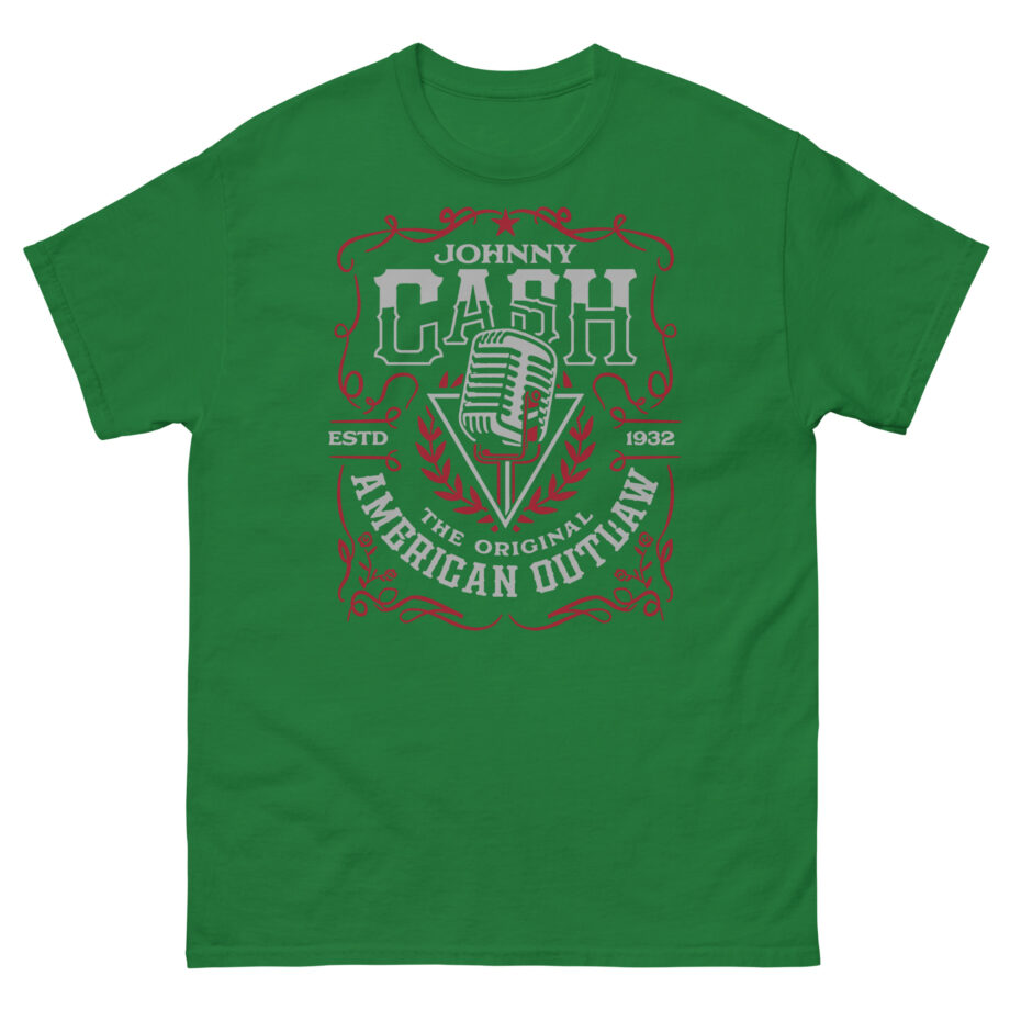 Johnny Cash American Outlaw Microphone Unisex classic tee