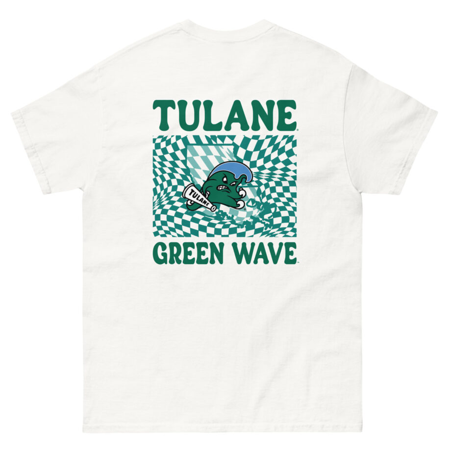 Tulane Checkered Mascot Unisex classic tee
