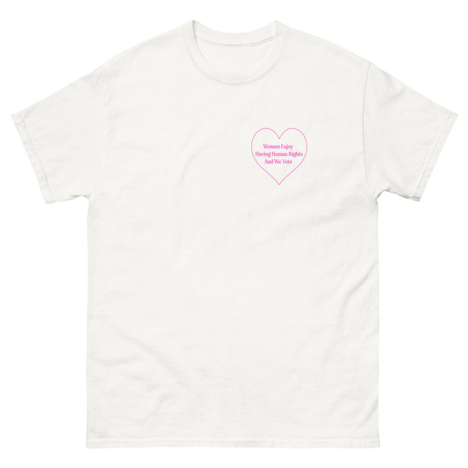 But Her Emails Women Enjoy Human Rights and We Vote Unisex classic tee