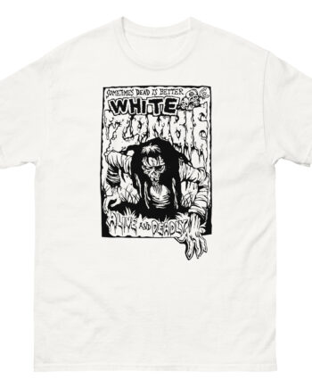 White Zombie Alive and Deadly Unisex classic tee