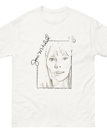 Joni Mitchell Portrait Signature Unisex classic tee
